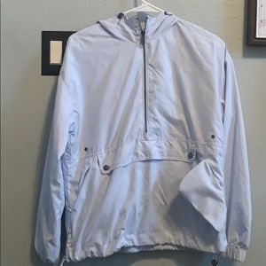 light blue wind jacket